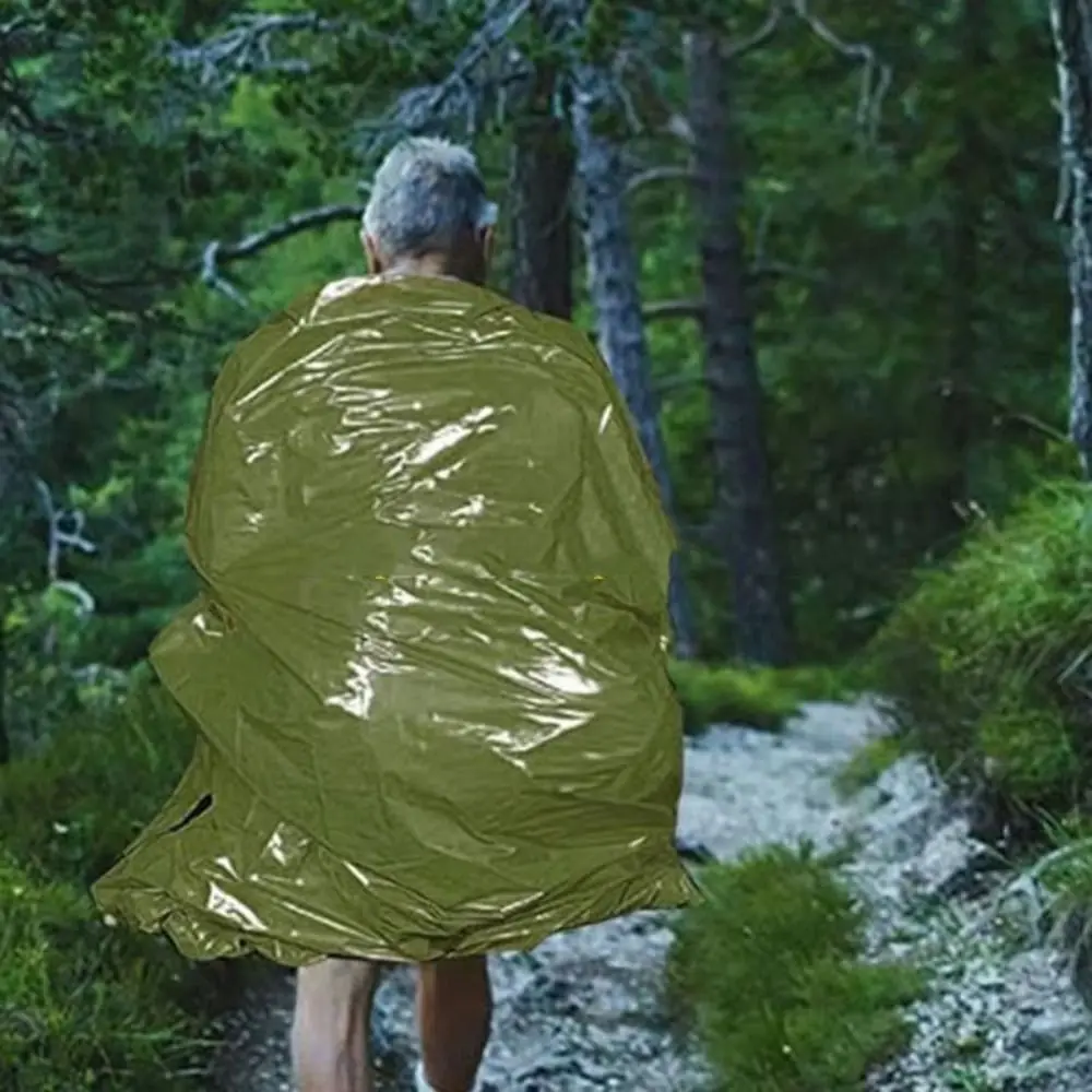 

With Storage Bag Emergency Sleeping Bag Waterproof Reusable Survival Sleeping Bag Thermal Portable Emergency Survival Blanket