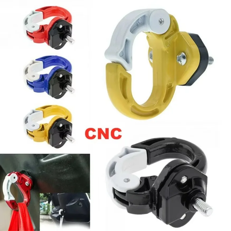 1x Universal Motorcycle Dirt Bike Helmet Hook Holder CNC Aluminum Alloy Hanger Hook