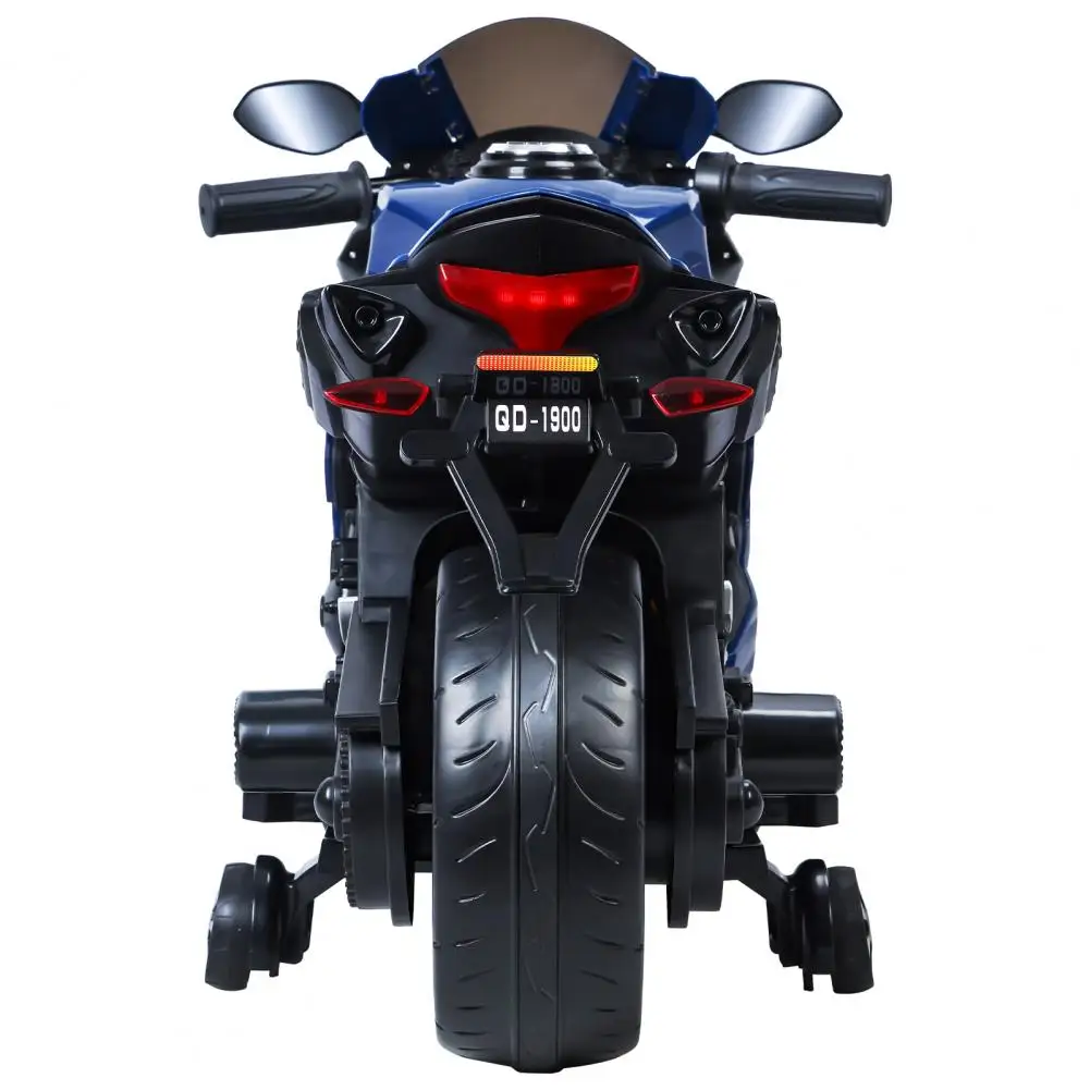 Electric Motorcycle for Kids, Speed Up to 9mph Ride-On Motorcycle with Safety Auxiliary Wheels, Electric Dirt Bike for Children