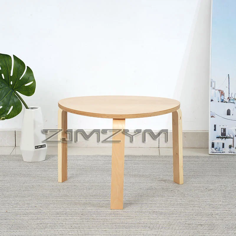 Sofa Side Wood Bedside Balcony Small Coffee Table Living Room Minimalist Matching Small Triangular Table