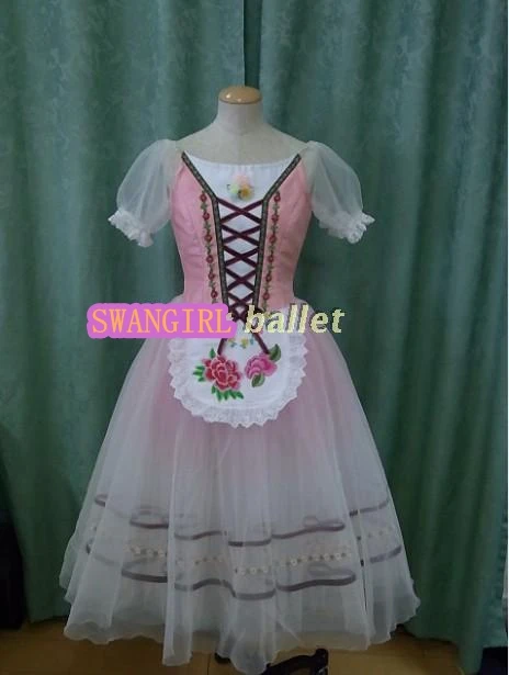 زي باليه جيزيل الأزرق للفتيات جريجوري بيلي زي باليه كلاسيكي وردي فستان باليه احترافي SB0037