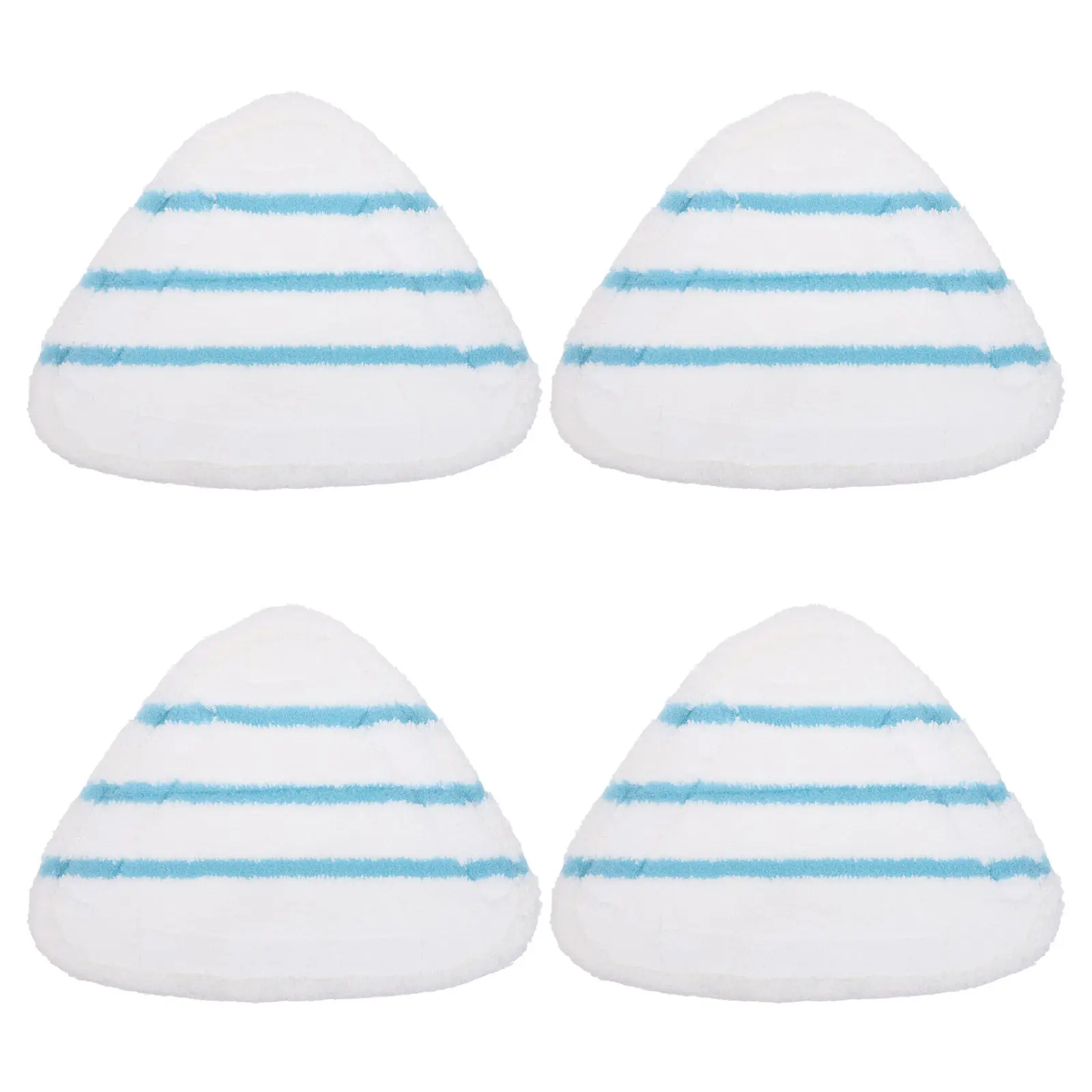 4Pcs Reusable Steam Mop Pads Triangle Microfiber Washable Replacement Covers Heavy-Duty Cleaning for Hardwood Tile Laminate