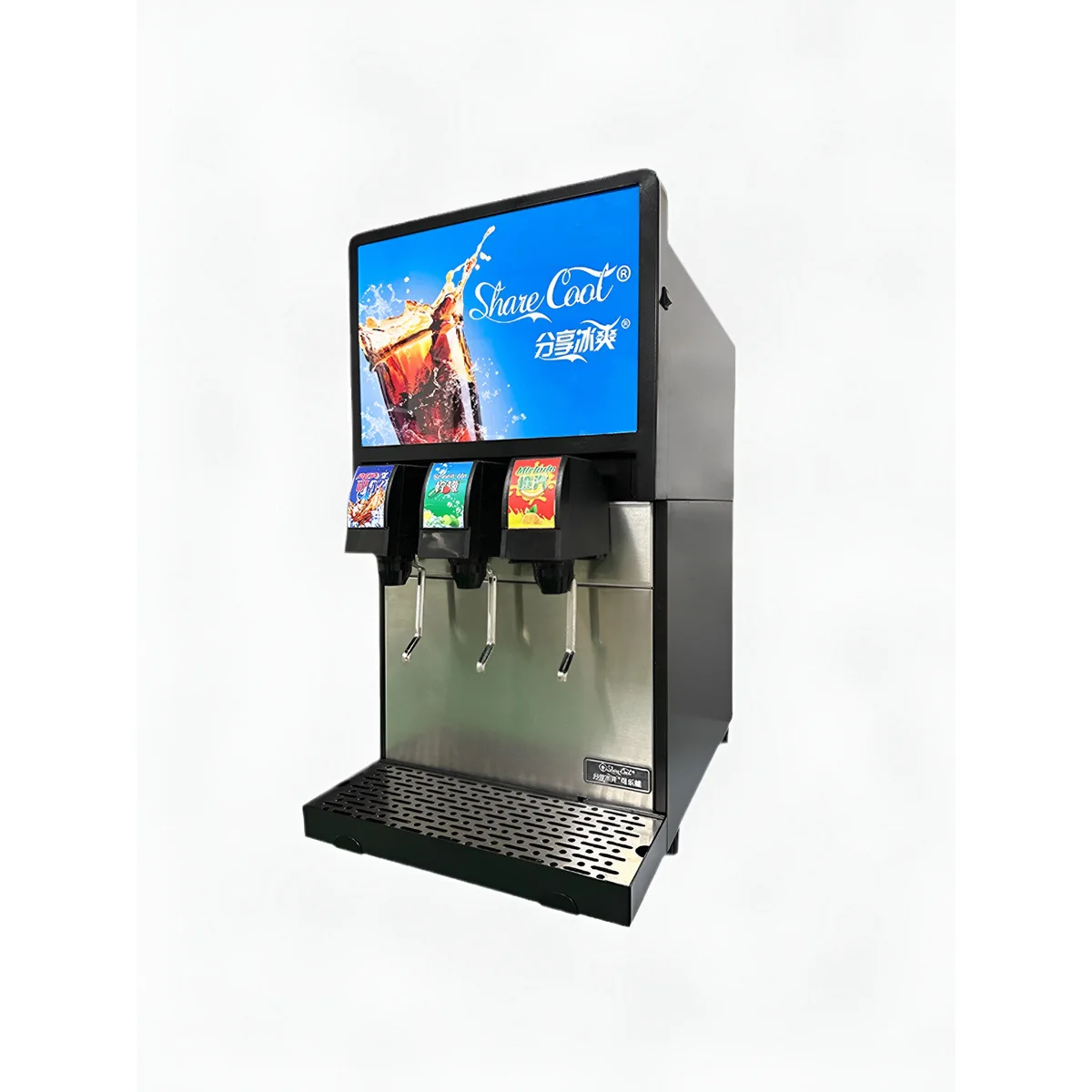 

Commercial stainless steel soda fountain machine high efficiency cola beverage dispenser carbonated slush beer machine