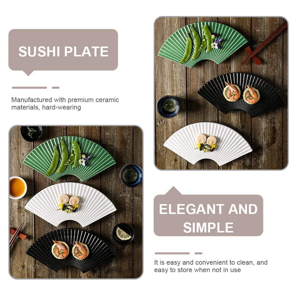 

Natural Ceramic Plate Elegant Portable Design for Restaurant Bar Hotel Dessert Serving Dish Sushi Dish