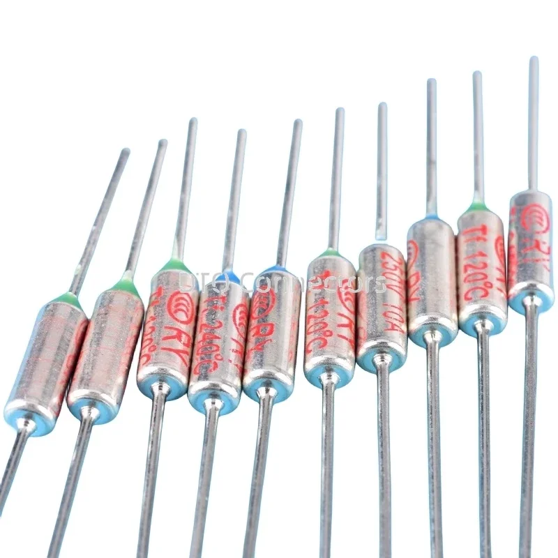 10pcs TF Thermal Fuse RY 10A 15A 250VTemperature 73C 77C 94C 99 113C 121C 133C 142C 157C 172C 185C 192C 216C 227C 240C 280C 300C