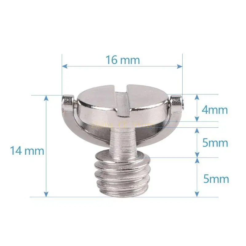 M5TD 10pcs 1/4 камеры винт для быстрого выпуска пластины 1/4 дюйма складного кольца D-кольца