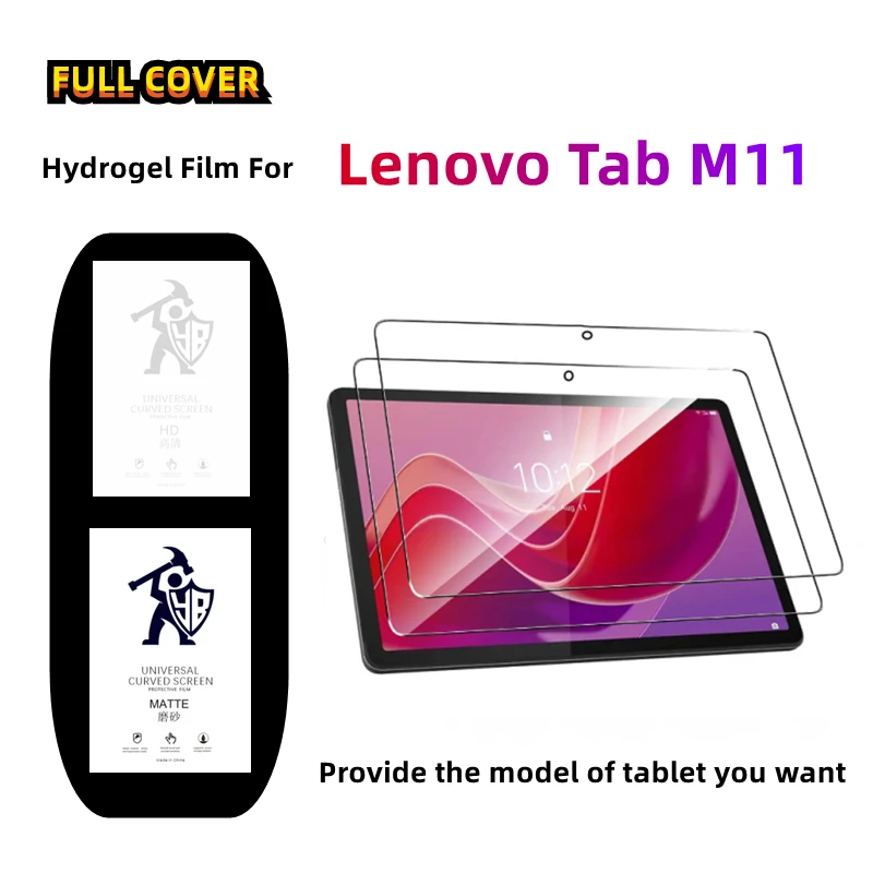 

2pcs Matte Hydrogel Film For Lenovo Tab M11 HD Screen Protector For Lenovo Tab M11 TB330FU 11.0 inches Frosted/Clear Full Cover