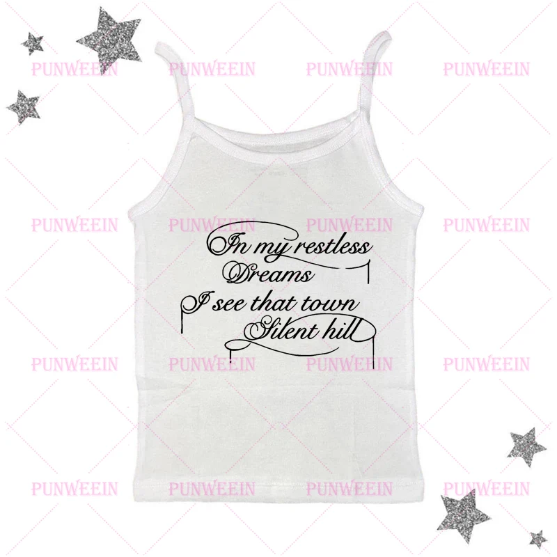 Punk gothique lettre débardeur motif imprimé Streetwear esthétique doux Vintage crop t-shirts années 90 Y2K Emo filles chic femmes bébé t-shirt