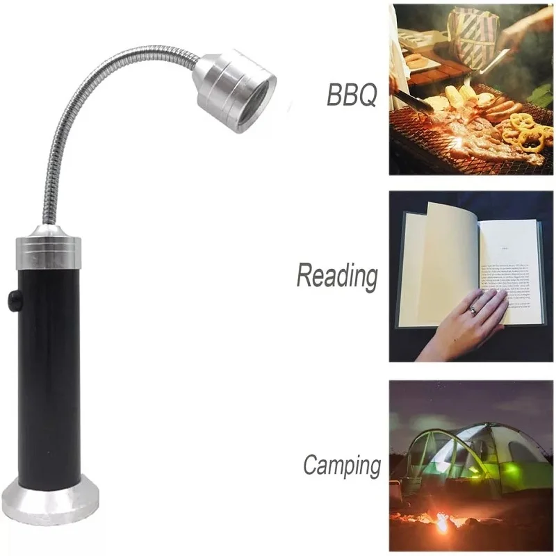 9 Leds Flashlight BBQ Grill Light Outdoor Super Bright Magnetic Base 360 Degree Barbecue Lights Soft Tube Torch Lighting Lamp