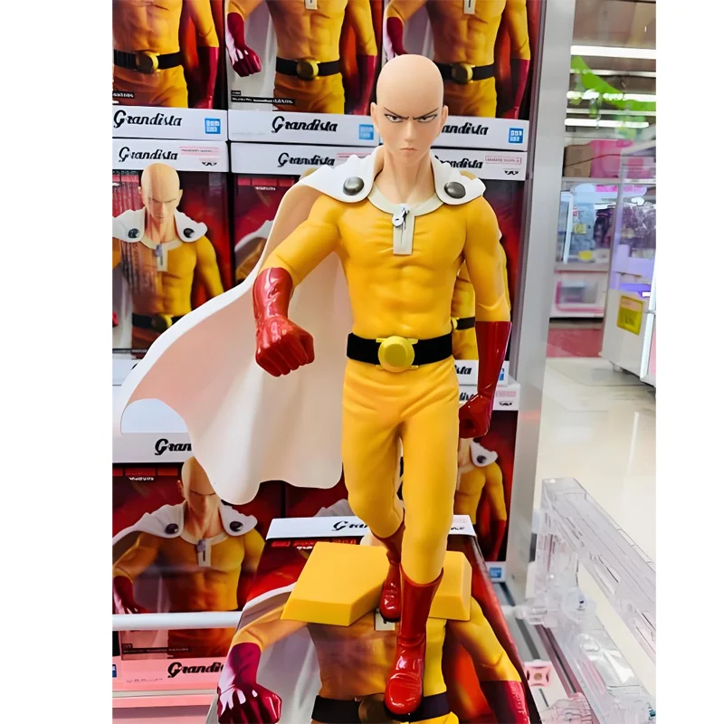 

Подлинная оригинальная Bandai Banpresto One-Punch Man Grandista Saitama, фигурка из ПВХ, модель, коллекционная фигурка, подарок, стоячая кукла