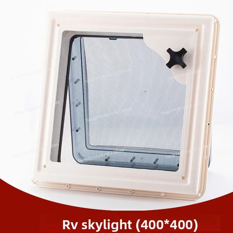 400*400 RV Ventilation Skylight with Mosquito Net – Vent for RV, Trailer, Transit & Maxus Self-Drive Camper Van Conversion