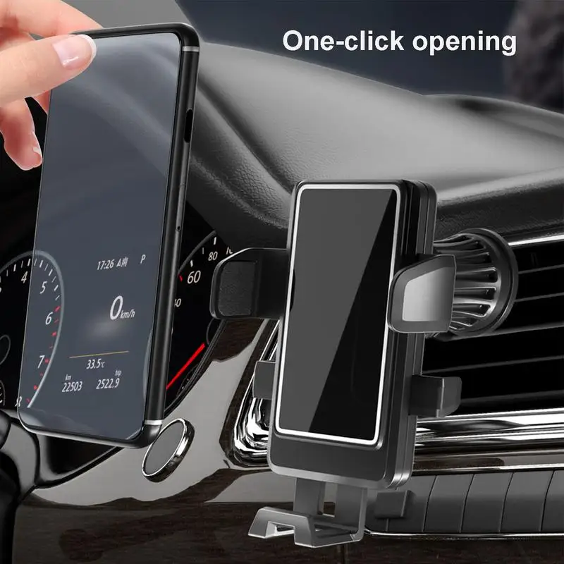 Car Holder For Cell Phone Automatic Locking Car Phone Holder 360 Rotation Smooth Car Phone Holder For Vehicle Air Vent