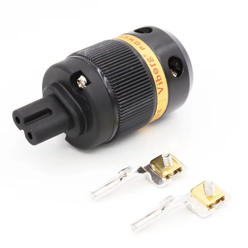 Hochleistungs-VF508R Audio, reines Kupfer, rhodiniert, Netzkabel, Abbildung 8, IEC C7-Stecker, Hifi-IEC-Stecker, IEC-Stecker