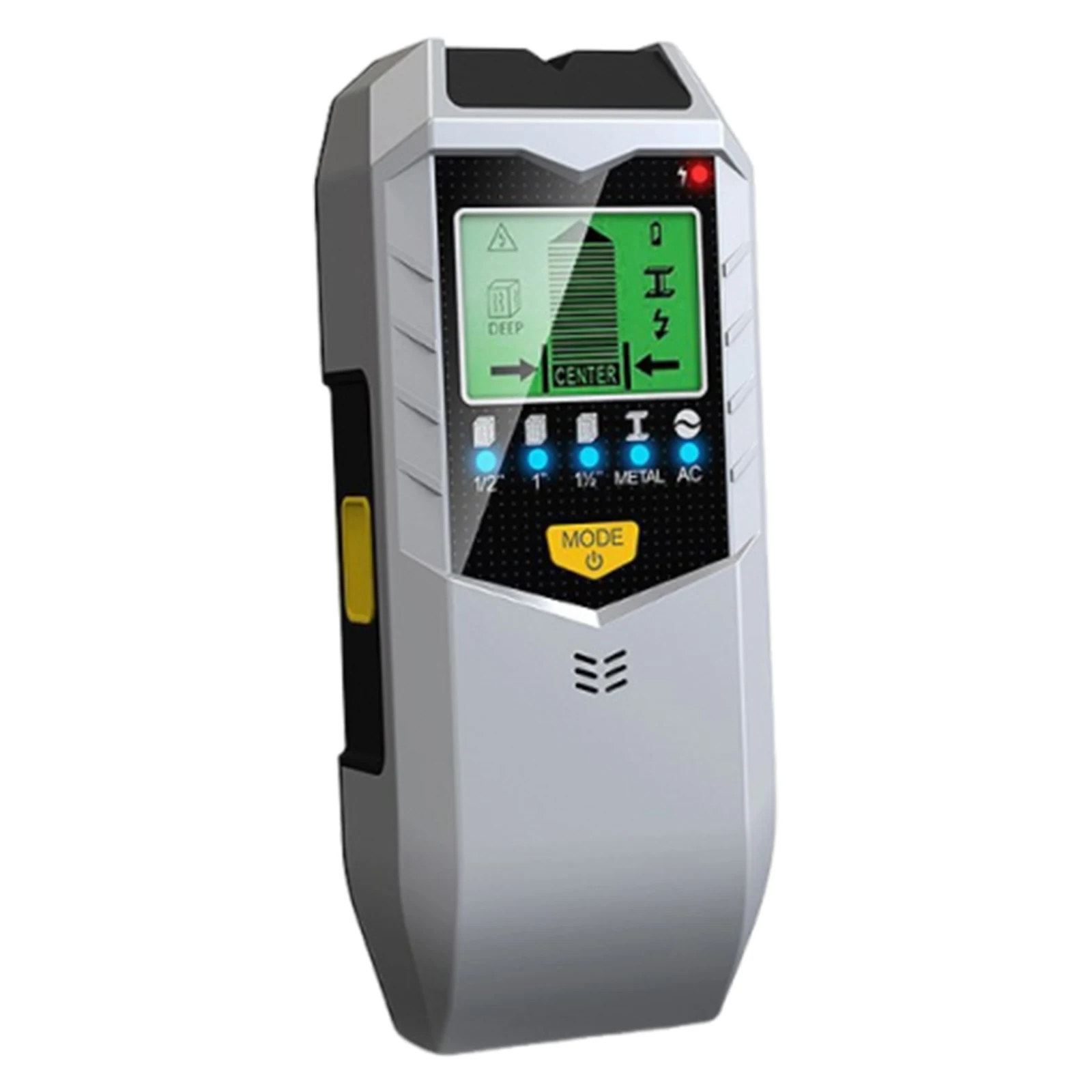 كاشف المعادن المحمول على الحائط يعمل بالبطارية أداة كشف المعادن شاشة LCD الماسح الضوئي المعدني المحمول للجدران الجافة الخشبية #4