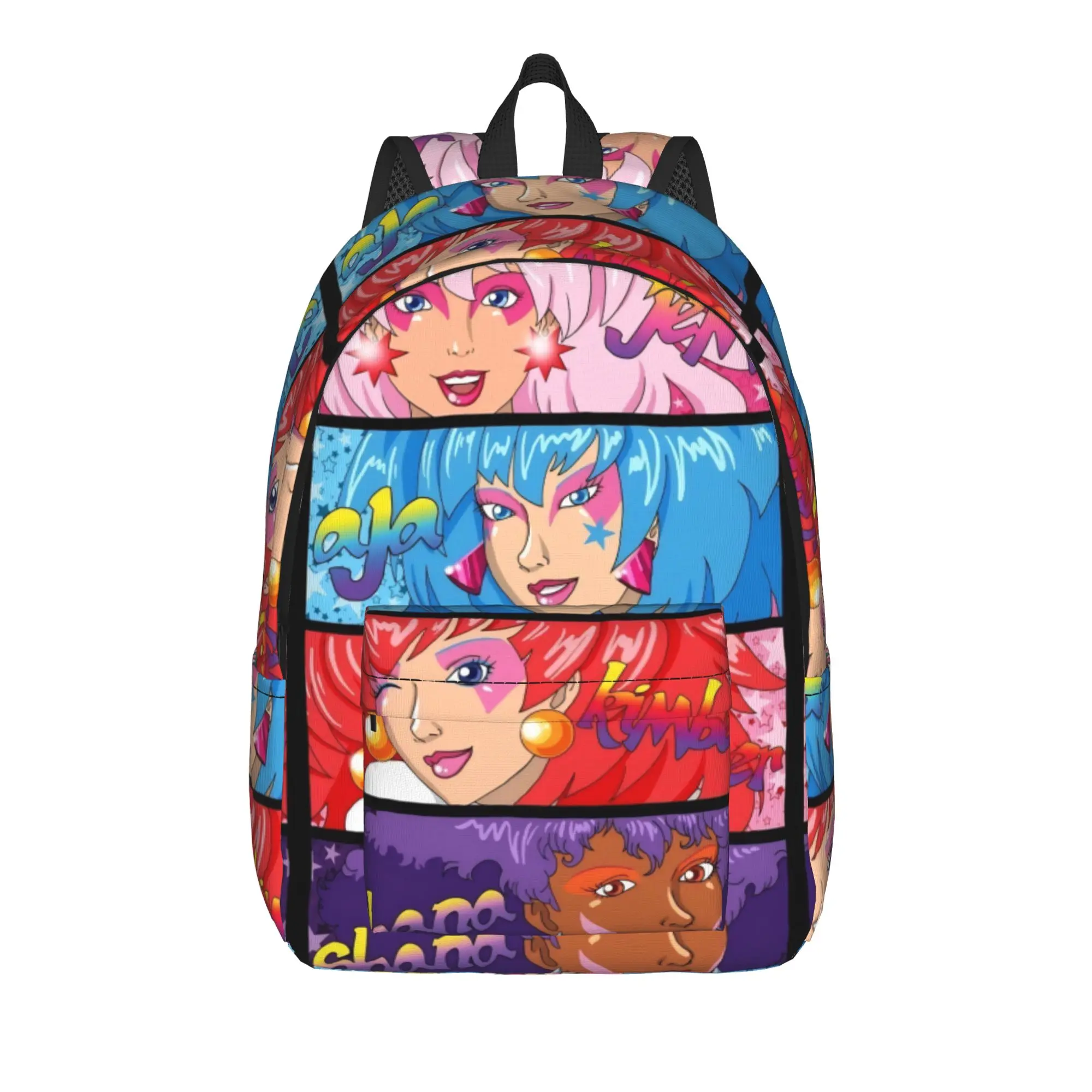 Jem And The Holograms Backpack for Men Women Casual Student Hiking Travel Daypack  Laptop Canvas Bags Outdoor