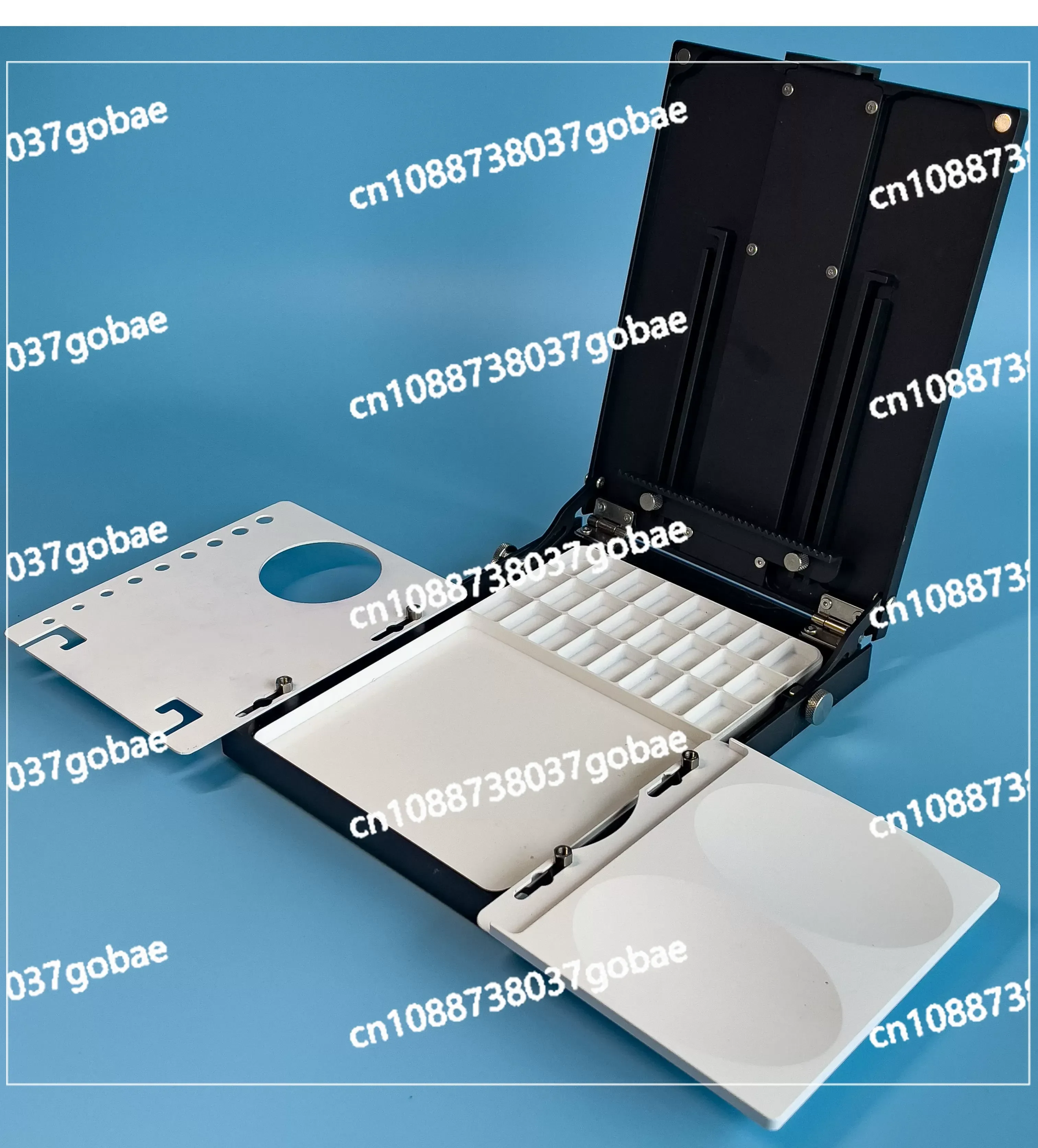 High-end Pure Aluminium Alloy Outdoor Sketching Convenient Portable Adjustable Watercolour Painting Box Oil Painting Box Easel