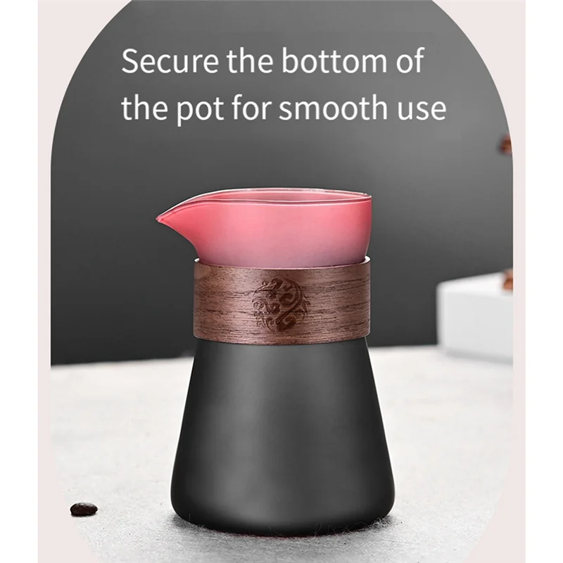 Set da caffè ABWR-Dumping con vetro ad alto contenuto di boro e pentola per condividere gocce in silicone, kit manuale per la preparazione del caffè per pumping pot