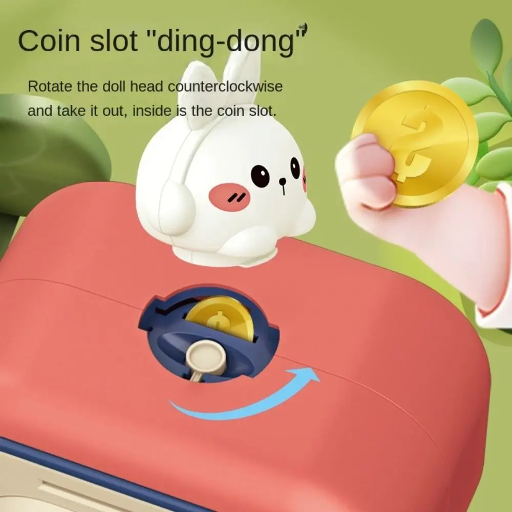 Serrure par mot de passe, enroulable automatique, banque d'épargne, boîte de rangement protégée par empreinte digitale, caissons d'argent pour enfants, rappel vocal de dessin animé