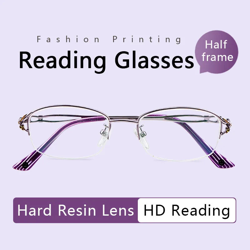 

Anti Blue Light Reading Glasses for Women, Blue Light Blocking Anti Glare UV Filter Eyeglasses,Diopters To +4.0 Hard Resin Lens