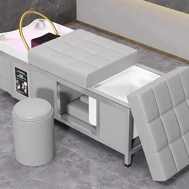 

2025 Hair Salon Spa Shampoo Bed Beauty Salon Head Spa Bed Spa Barber Chair Multifunctional Salon Furniture Shampoo Chair