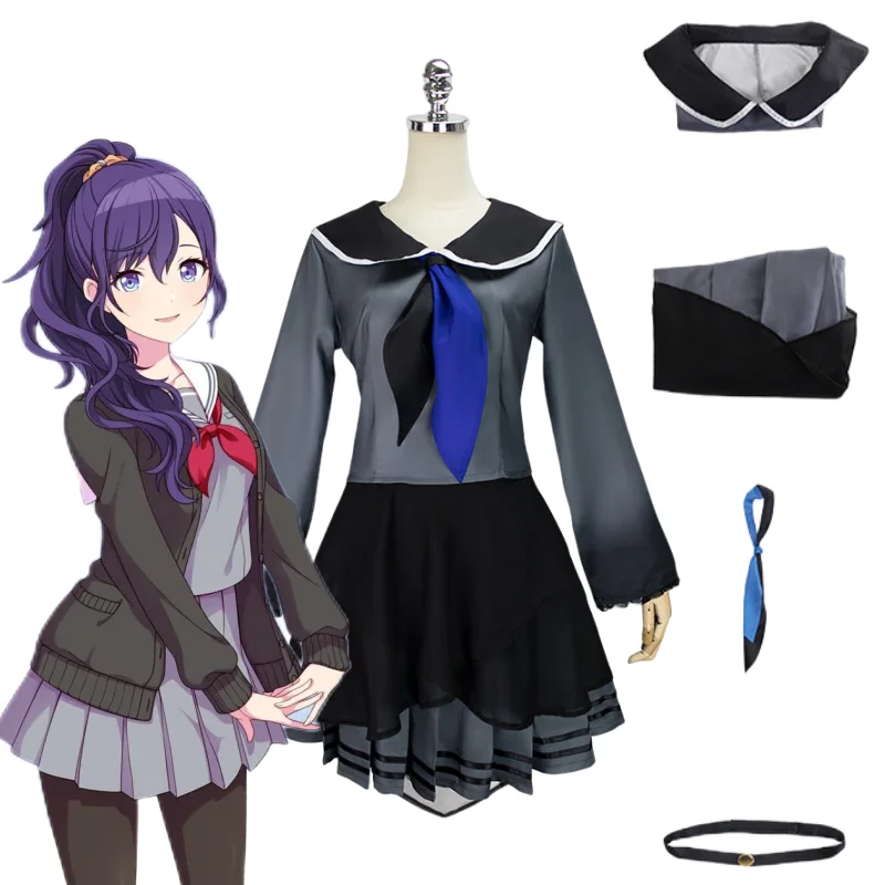 Anime Asahina Mafuyu Cosplay Costume Project Sekai Colorful Stage Feat OWN Sailor JK Uniform Halloween Comic-Con Clothing