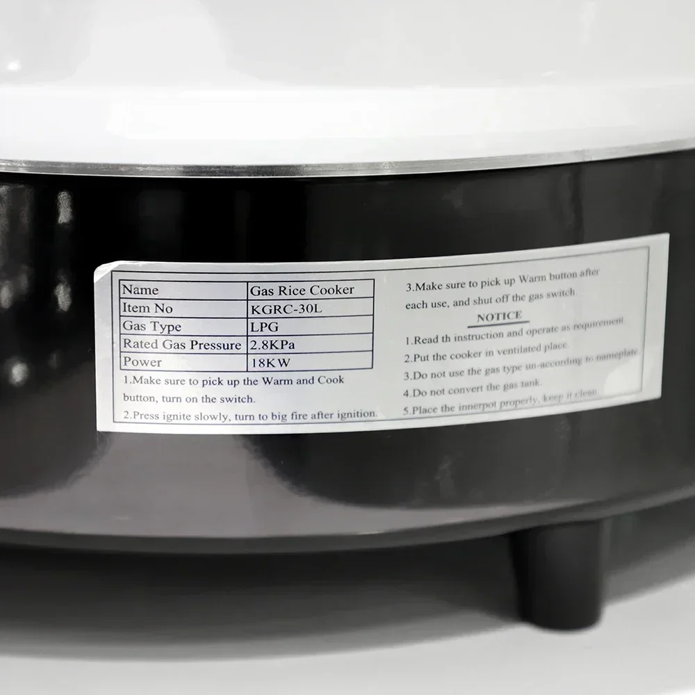 7L 10L 15L 23L 30L Multi Industrial simple operation Large Rice Cooker Energy Efficient Commercial Gas Rice Cooker