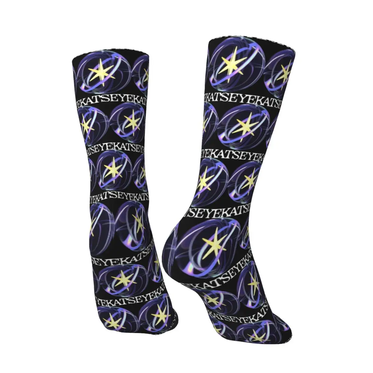 All Seasons Katseye Gnarly Logo Socks Harajuku Sport Middle Tube Socks Super Soft Stockings for Men Women Valentine's Day Gifts