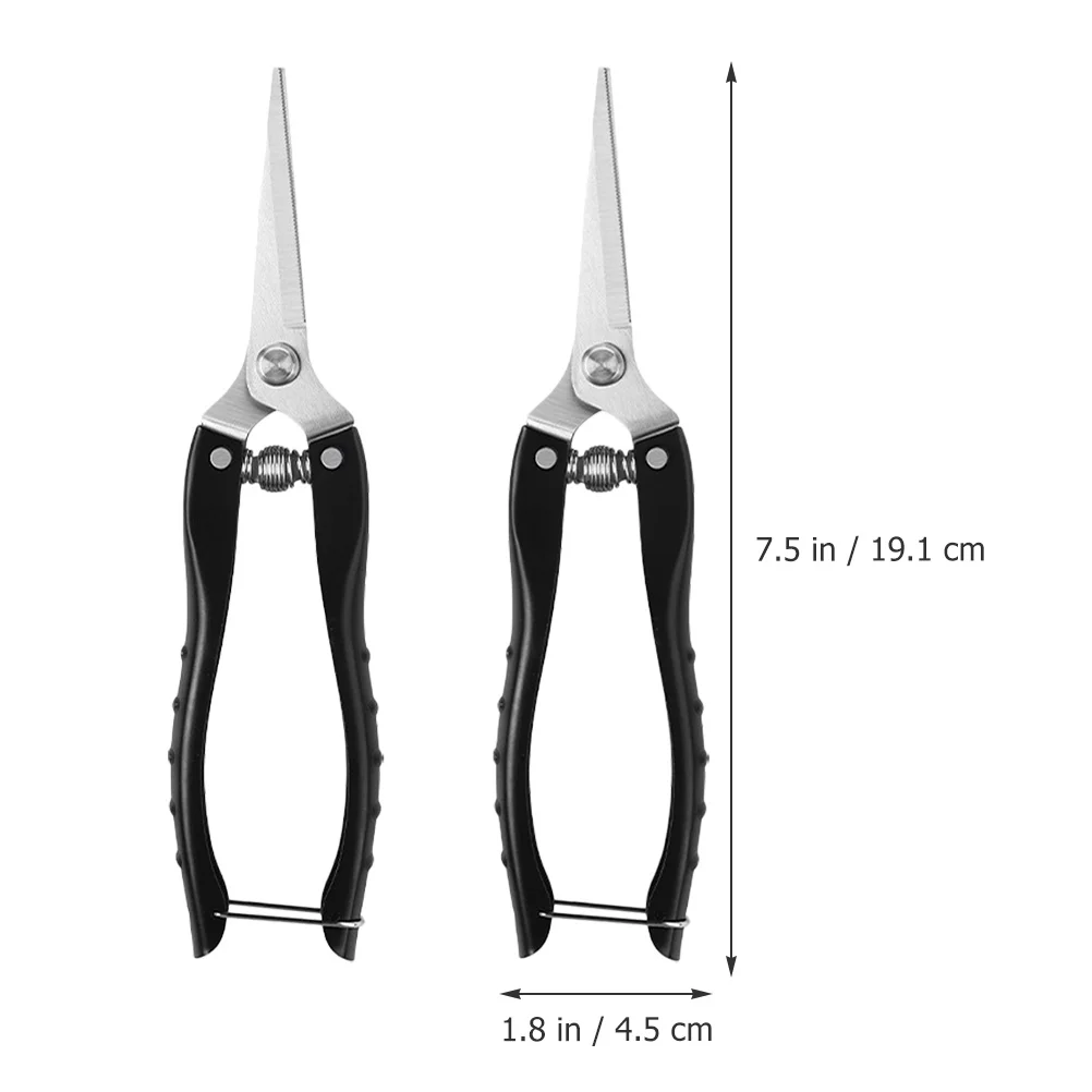 

2Pcs Gardening Tools Pruning Shears Flower Cutters for Stems Scientific Matching Angle Efficient Pruning Garden Shears