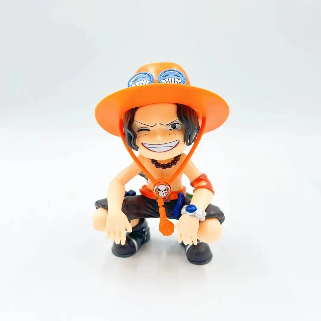 13cm Anime Figure One Piece Portgas·D· Ace Yamato Kawaii Toys Q Figural Nendoroid Car Decoration PVC Model Child Birthday Gift