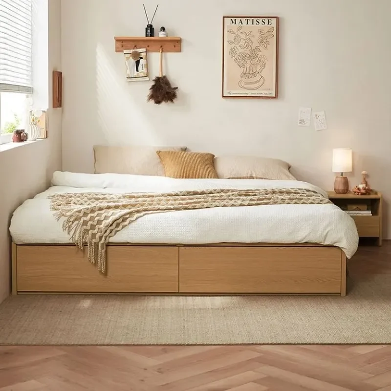 for No Bedside Storage Bed Double 1.8x2m Air Pressure High Box Side Open Storage Bed 1.2m Box Bed