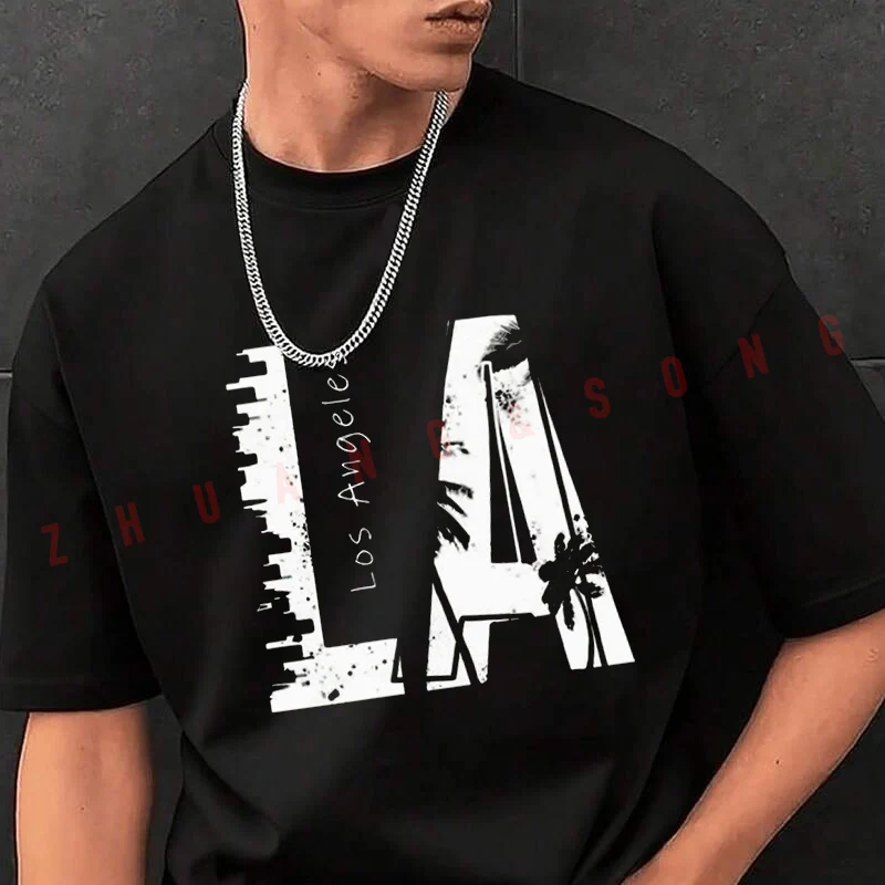 

Vintage Creative Graphic Moto T-Shirt Men Hip Hop Streetwear Unisex Casual Fashionable Short Sleeve Tops