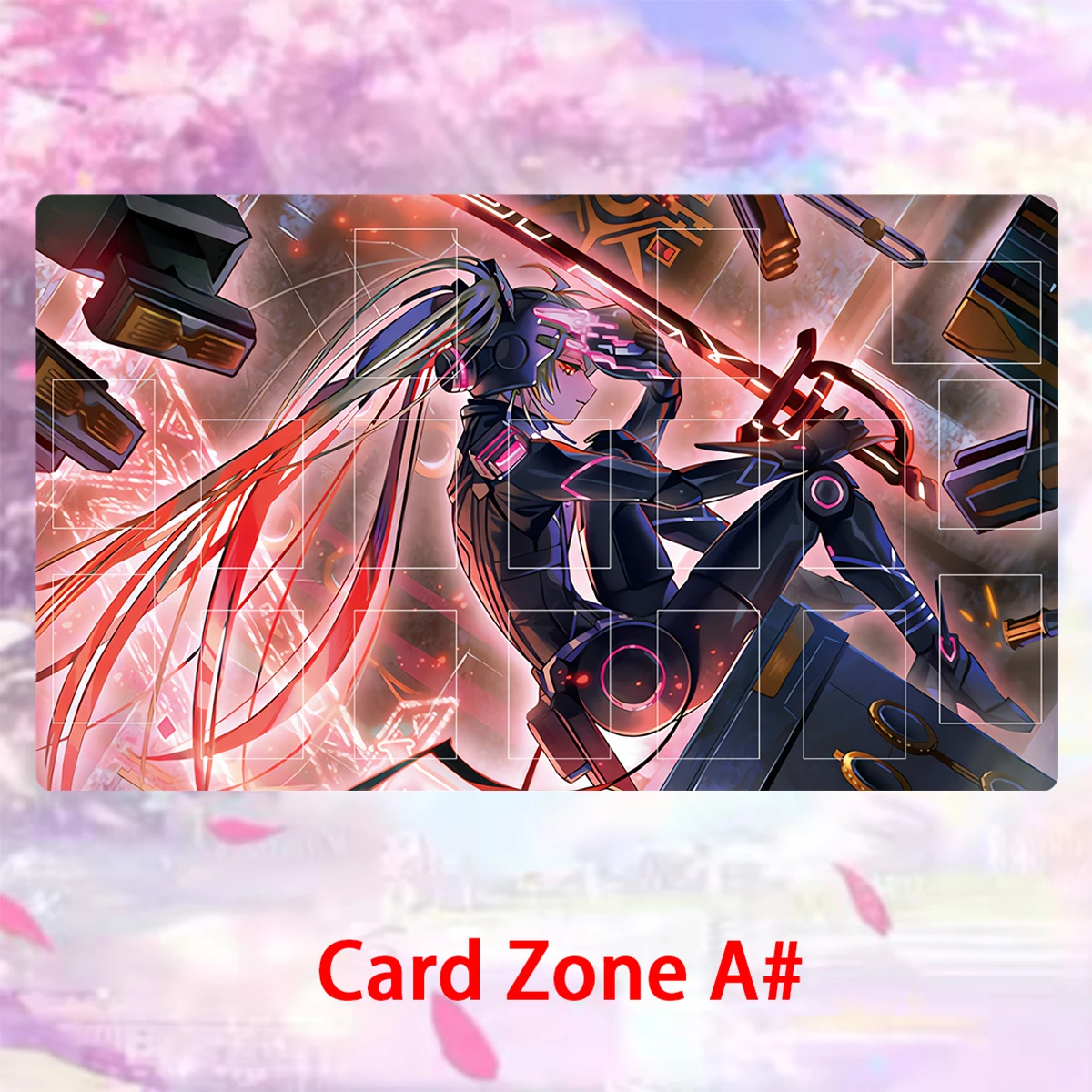 YuGiOh Play mat Sky Striker Mobilize - Engage! TCG CCG Board Game Trading Card Game Mat Mouse Pad Rubber Desk Mat Zones Free Bag