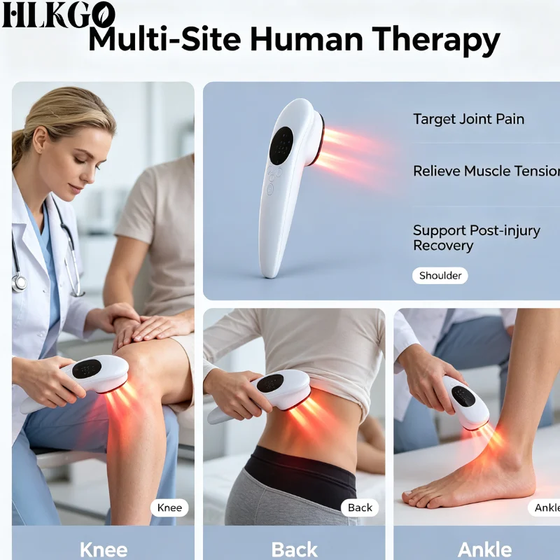 Advanced 650nm 808nm LLLT Red Near Infrared Light Therapy Machine for Osteoarthritis Sciatica Neuropathy Home Use