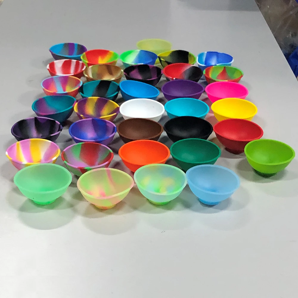 10Pcs Silicone Bowl 50/67/90mm Diameter Tobacco Herb Smoking Accessories For Smoke For Grinder Gourd Storage Box Container Gift view 5