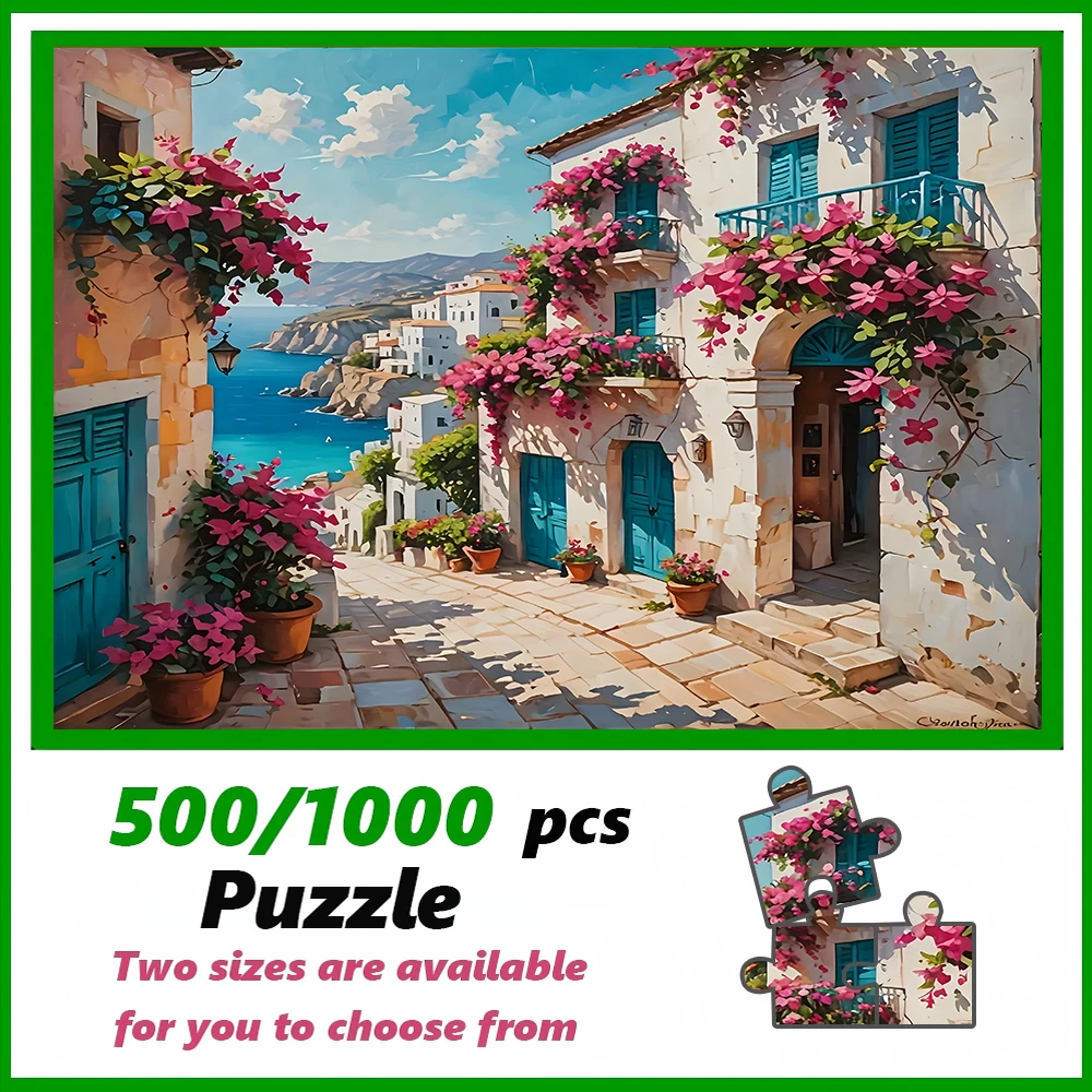 

A 500/1000pcs Adult Puzzle, High Quality, a Fun Family Game for Stress Relief, Perfect for Birthdays, Christmas, Halloween, An