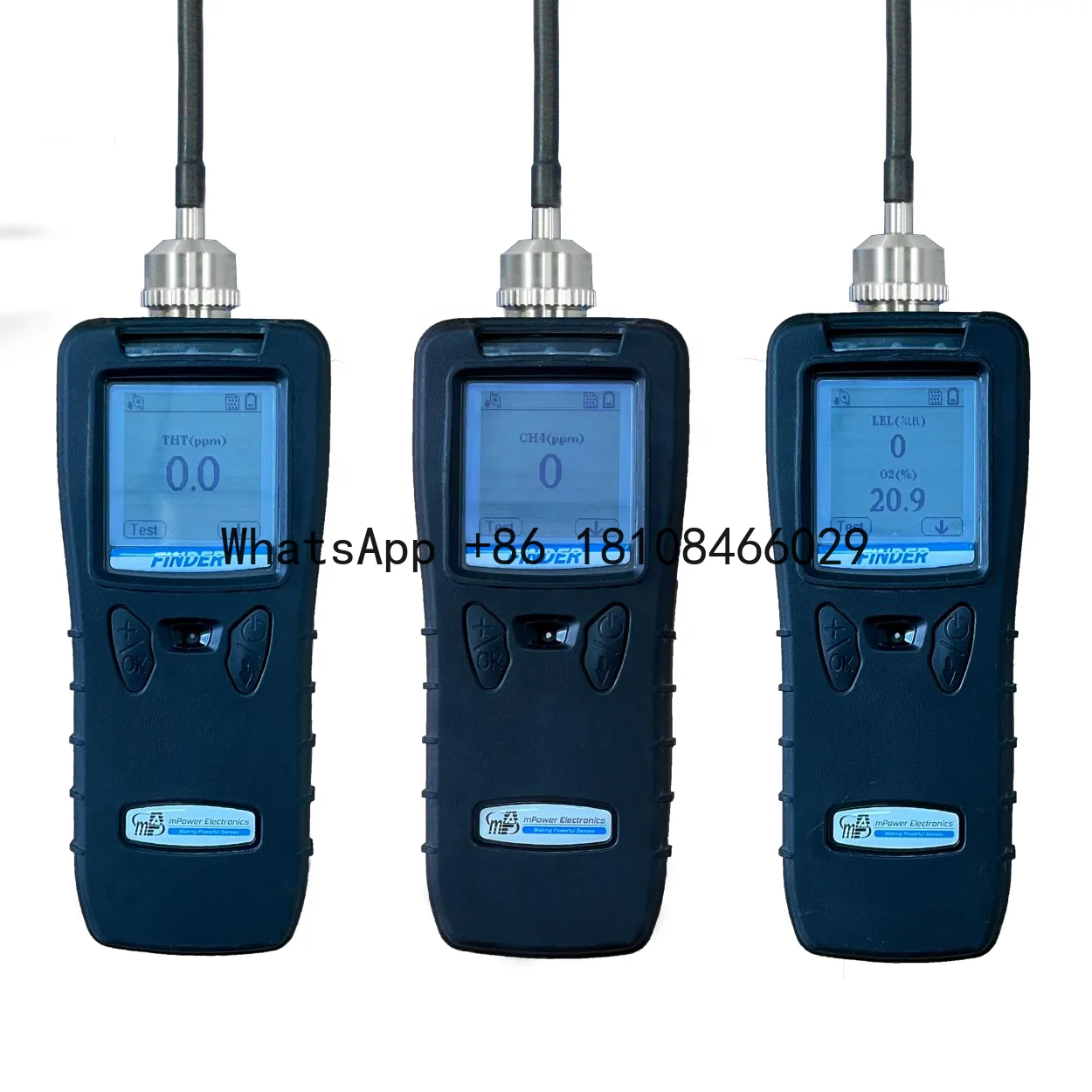 m POWER MP160 Portable Composite Gas Detector Standard Pump Leak Detector CH4 10000ppm Toxic Gas Detector