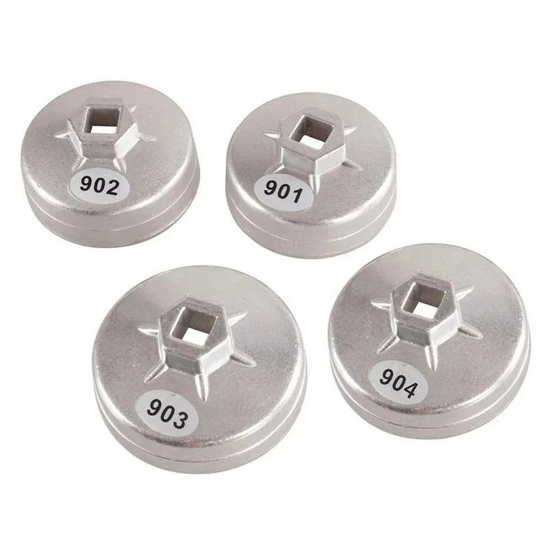 901/902/903/904 Cap Type Oil Filter Wrench Aluminum Alloy Cap Socket Wrench Drive Oil Filter Hand Removel Tools