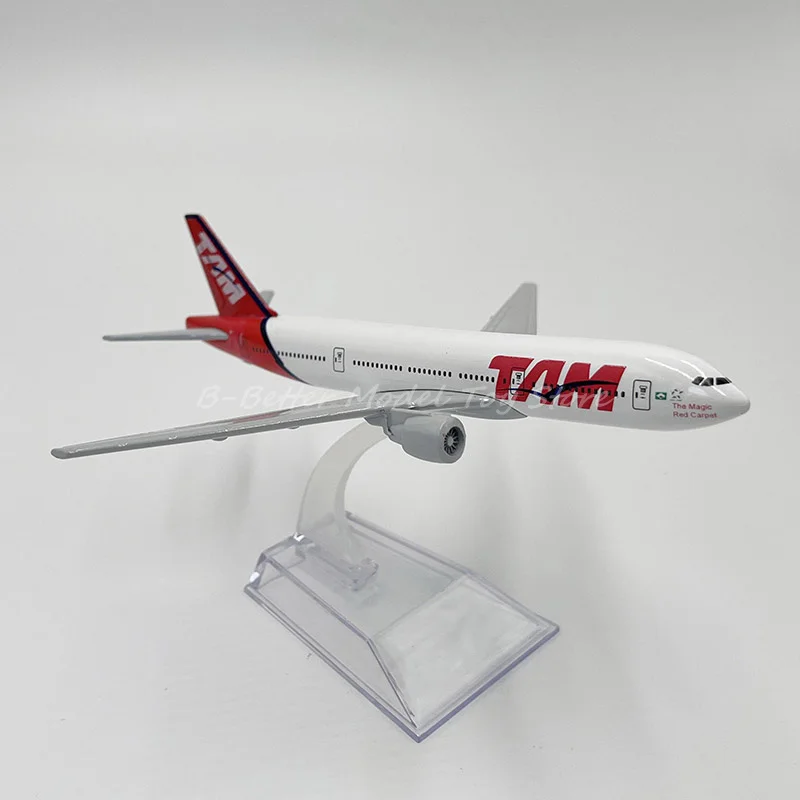 

1:400 Diecast Metal Model Plane Toy 16 cm Brazilian TAM Airlines Boeing 777 Replica For Collection