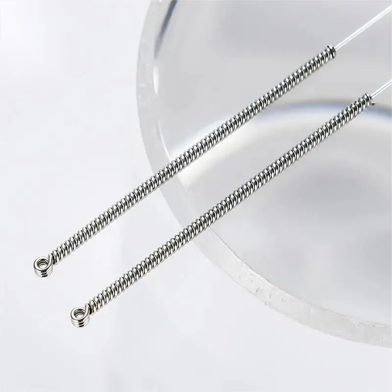 100pcs Disposable Sterile Acupuncture Needles Acupuncture Acupuncture All Steel Ring Handle Acupuncture Needles