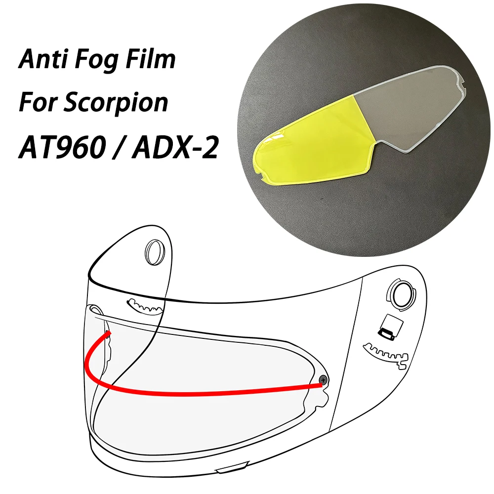 

For Scorpion AT960 ADX 2 Helmet Visor Anti-Fog Insert Clear Film
