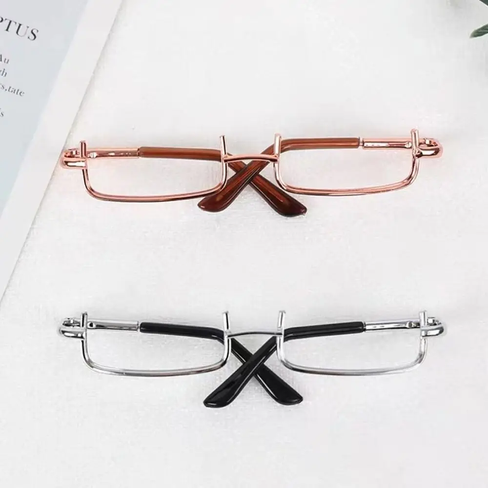 Half-frame Doll Glasses Creative Lensless Metal Plush Doll Eyeglasses Doll Accessories Fashion Glasses for 20cm Dolls