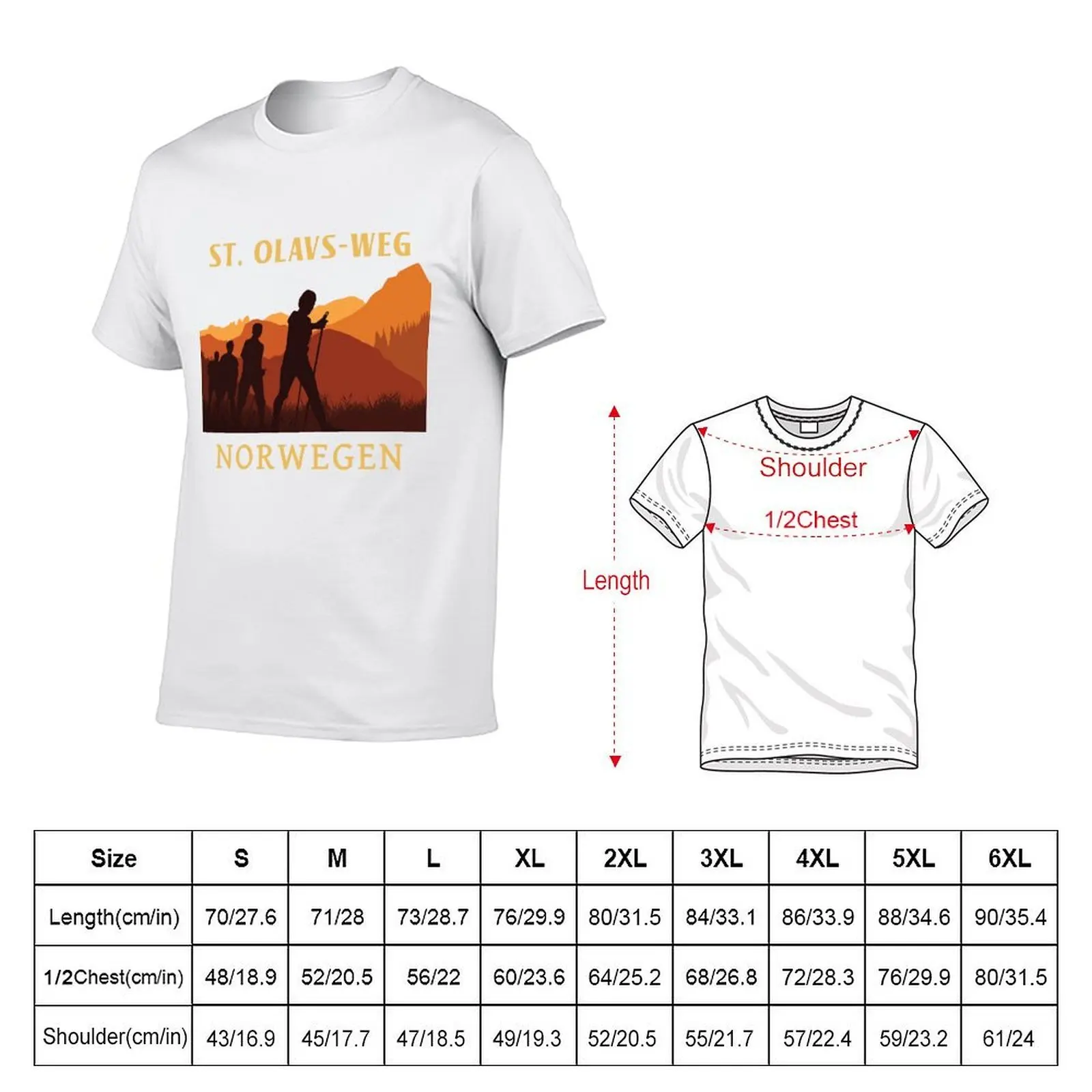 St. Olavs path, pilgrimage, pilgrimage, hiking, hikers T-Shirt funny t shirts dark humor t shirts with prints T-Shirt