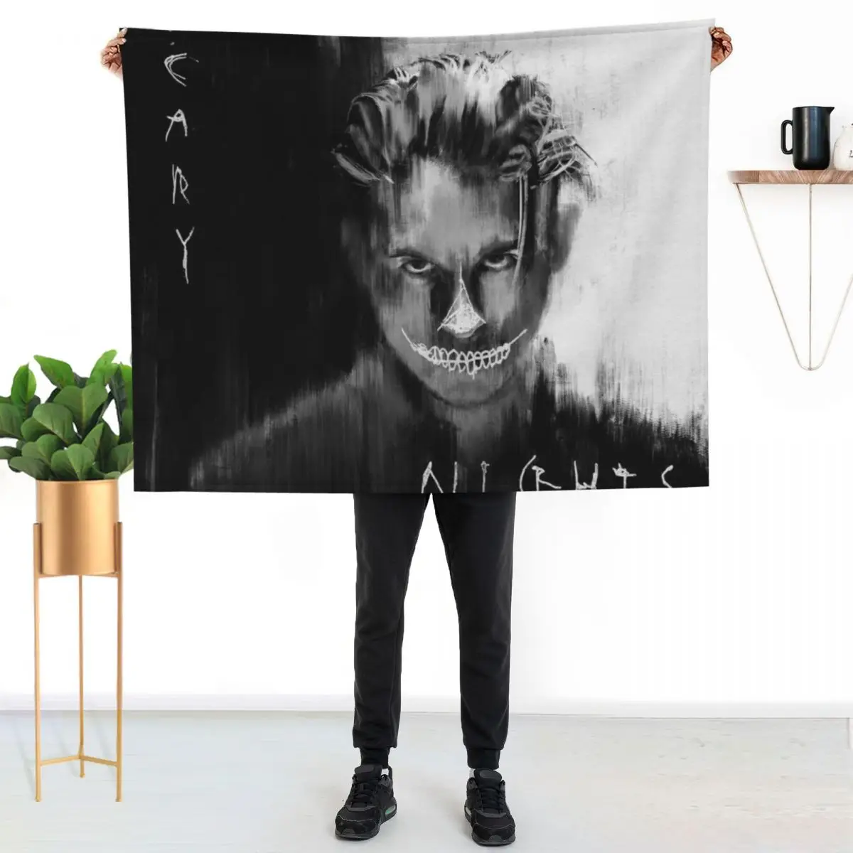 Scary Nights Throw Blanket Hairy Extra Large Throw Warm Stuffeds blankets and throws Plush Blankets