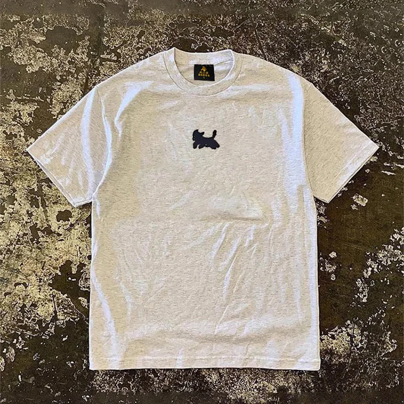 Loose Fit Cotton T-Shirt Unisex Short Sleeve Double Thread UPUPXIA Hero Print Sweat Absorbent round Neck Casual Summer Top