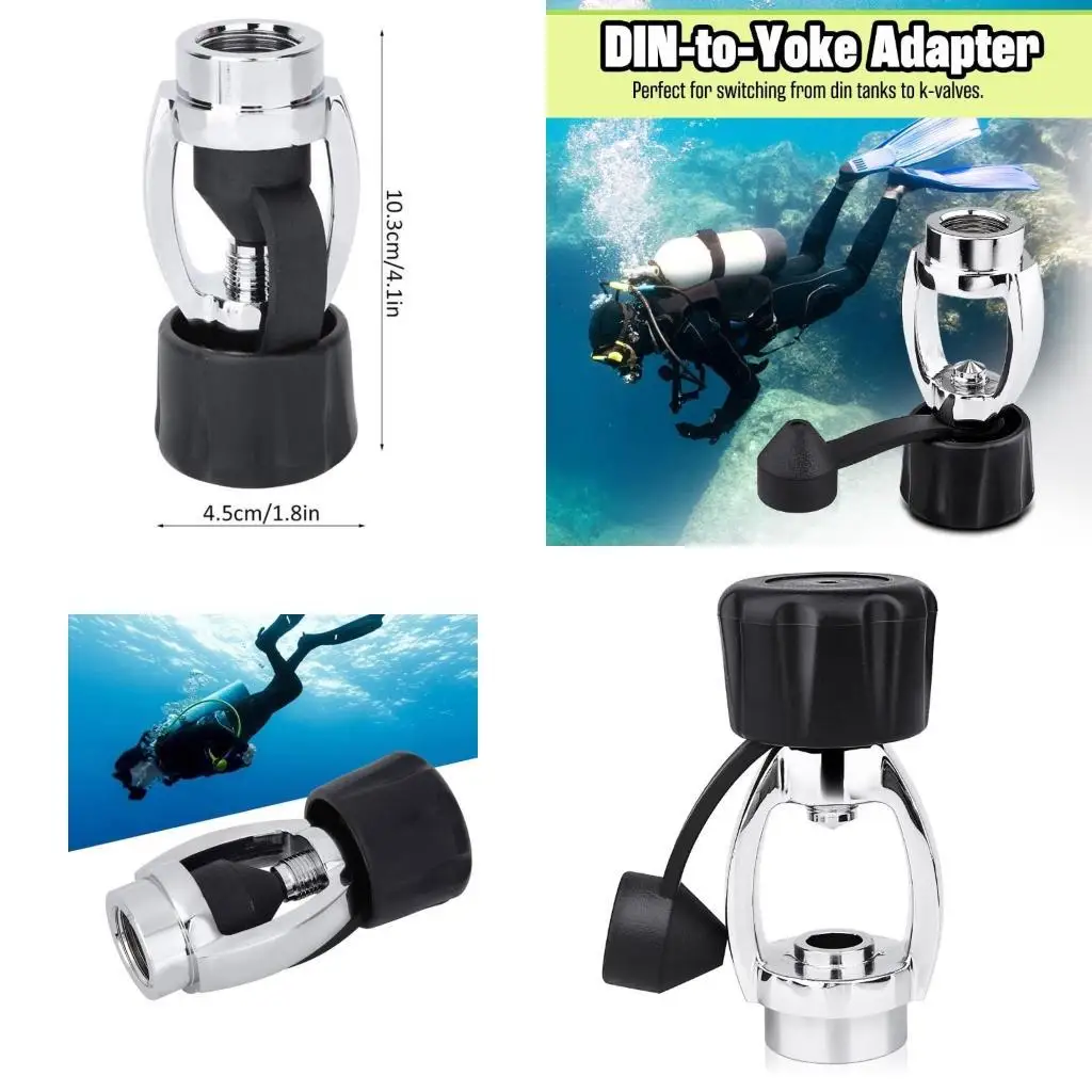 

652F Regulator with Dust Caps Din to Yokes Adapter 5/8 Thread Quick Joint Connector Yokes to Din Converter