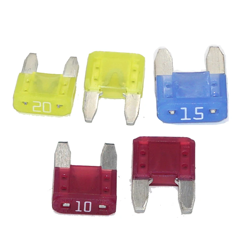 1000pcs 2A 3A 5A 10A 15A 20A 25A Small MINI Blade Fuses APM / ATM Automotive Fuse 15A amp for Honda Toyota Lexus
