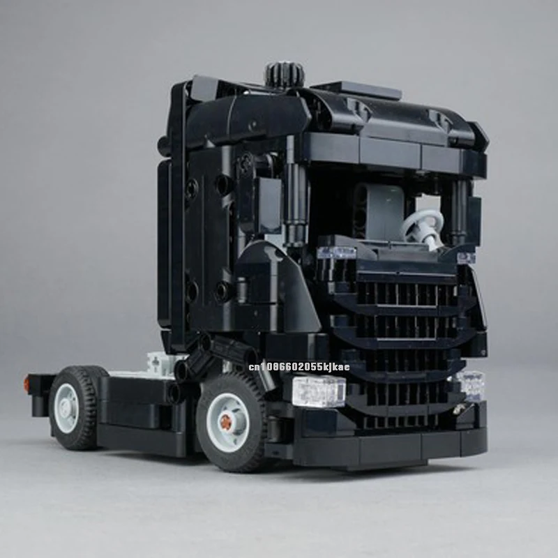 646PCS Scanied S Engineering Container tractor unit Dump Truck trailer Tower Head DIY creative Child Toy gift technology Blocks