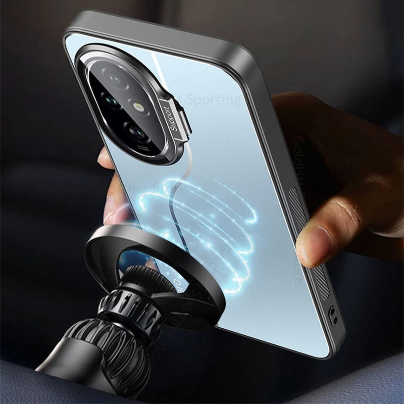 

Невидимый магнитный чехол-подставка с откидной линзой для Honro GT Pro Power для Magsafe Magsafing, чехол для Honor X60 GT X60i X50 Fundas