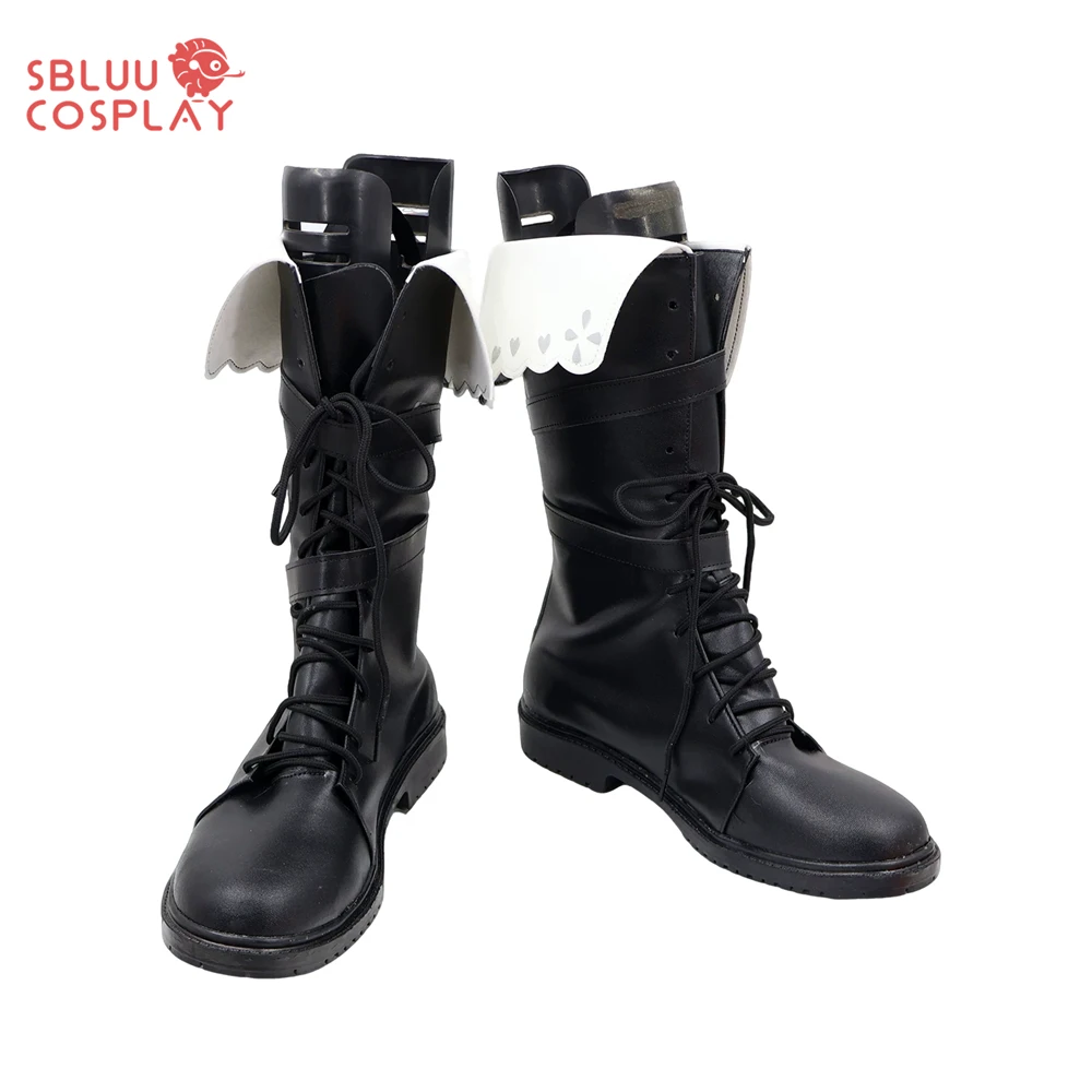 SBluuCosplay  Arknights Nightmare Cosplay Shoes Custom Made PU Gloria Rebel Pasbelletti Boots Halloween Carnival Party Accessory