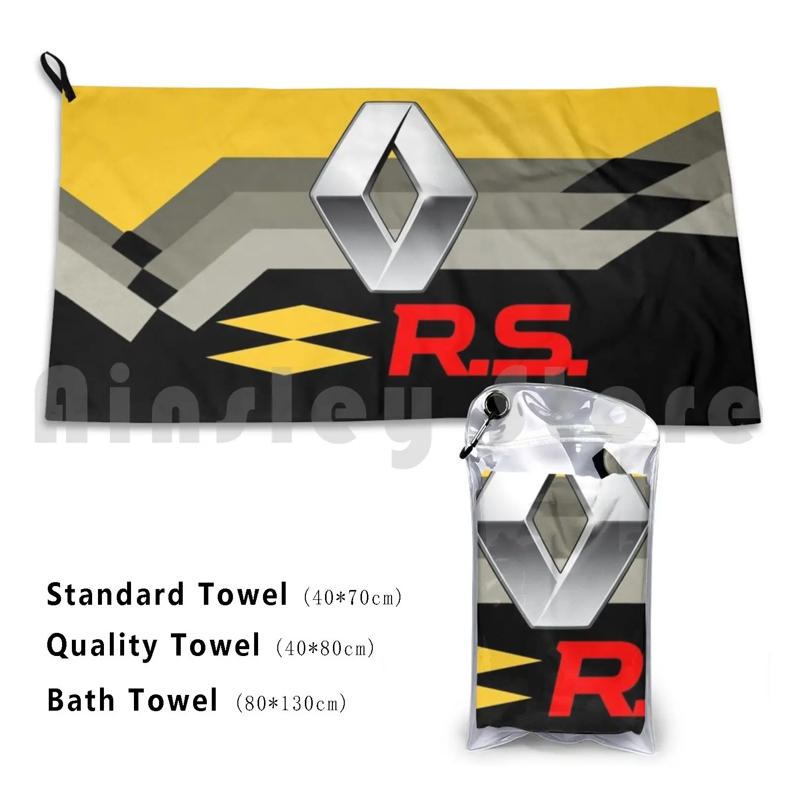 Rs Sport Bath Towel Beach Cushion Legend Car Cars France Prix Monaco Clio Sports Ring Grand Motosport